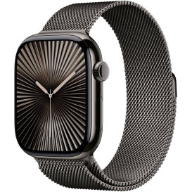 Smartwatch Apple Watch 10 MWYW3ET/A - 46 mm, GPS + Cellular, łupkowy tytan z bransoletą mediolańską kol. tytanu łupkowego, M|L