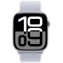 Smartwatch Apple Watch 10 MWWD3ET/A - 42 mm, GPS, srebrne aluminium z opaską sportową w kolorze błękitnego obłoku