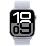 Smartwatch Apple Watch 10 MWWN3QI/A - 46 mm, GPS, srebrne aluminium z opaską sportową w kolorze błękitnego obłoku