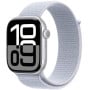 Smartwatch Apple Watch 10 MWWN3QI/A - 46 mm, GPS, srebrne aluminium z opaską sportową w kolorze błękitnego obłoku