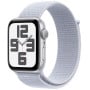 Smartwatch Apple Watch SE 2 gen MXGR3ET/A - 44mm, GPS + Cellular, srebrne aluminium z opaską sportową w kol. błękitnego obłoku