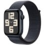 Smartwatch Apple Watch SE 2 gen MXEP3ET/A - 44mm, GPS, aluminium w kolorze północy z opaską sportową w kolorze atramentowy