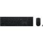 Zestaw bezprzewodowy klawiatury i myszy Lenovo Professional Wireless Rechargeable Combo 4X31R64351 - US, Czarny