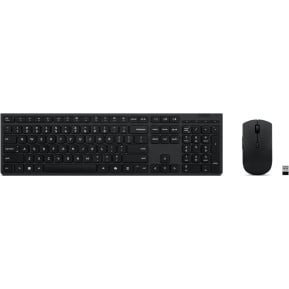 Zestaw bezprzewodowy klawiatury i myszy Lenovo Professional Wireless Rechargeable Combo 4X31R64351 - US, Czarny