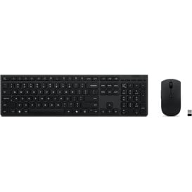 Zestaw bezprzewodowy klawiatury i myszy Lenovo Professional Wireless Rechargeable Combo 4X31R64351 - US, Czarny