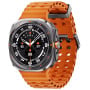 Smartwatch Samsung Galaxy Watch Ultra SM-L705FDAAEUE - 47 mm, LTE, Szary tytan, Marine Band pomarańczowy, S|M|L