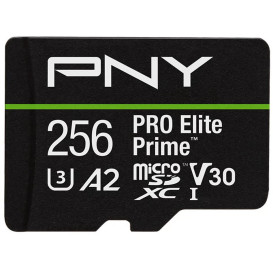 Karta pamięci PNY PRO Elite Prime 256GB P-SDU256V32200PEP-GE - Adapter SD, UHS-I, Class 10, U3, V30