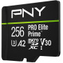 Karta pamięci PNY PRO Elite Prime 256GB P-SDU256V32200PEP-GE - Adapter SD, UHS-I, Class 10, U3, V30