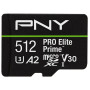 Karta pamięci PNY PRO Elite Prime 512GB P-SDU512V32200PEP-GE - Adapter SD, UHS-I, Class 10, U3, V30