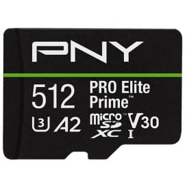 Karta pamięci PNY PRO Elite Prime 512GB P-SDU512V32200PEP-GE - Adapter SD, UHS-I, Class 10, U3, V30