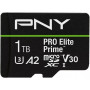 Karta pamięci PNY PRO Elite Prime 1TB P-SDU1TBV32200PEP-GE - Adapter SD, UHS-I, Class 10, U3, V30