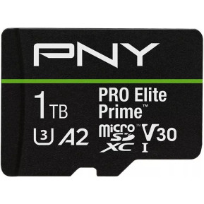 Karta pamięci PNY PRO Elite Prime 1TB P-SDU1TBV32200PEP-GE - Adapter SD, UHS-I, Class 10, U3, V30