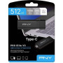 Pendrive PNY PRO Elite V3 USB-C 3.2 Gen 2 1TB P-FD1TBPROV3C-GE - odczyt do 1000MB|s, zapis do 800MB|s, Czarny