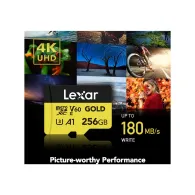 Karta pamięci Lexar microSDXC 256 GB Professional Gold LMSGOLD256G-BNNNG - 280|180MB|s, UHS-II, C10, A1, V60, U3