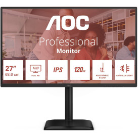 Monitor AOC 27E4U - 27"/1920x1080 (Full HD)/120Hz/IPS/HDR/4 ms/pivot/Czarny