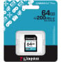Karta pamięci Kingston SD 64GB Canvas Go Plus SDG4/64GB - 200|100MB|s, Class 10, UHS-I, U3, V30