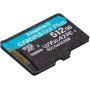Karta microSD Kingston 512GB Canvas Go Plus SDCG4/512GBSP - Class 10, UHS-I, U3, V30, A2