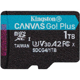 Karta microSD Kingston 1TB Canvas Go Plus SDCG4/1TBSP - Class 10, UHS-I, U3, V30, A2