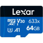 Karta pamięci Lexar microSDXC 64 GB High-Performance 633x LMS0633064G-BNNNG - C10, A1, V30, U3