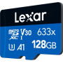 Karta pamięci Lexar microSDXC 128 GB High-Performance 633x LSDMI128BB633A - Adapter SD, 100|45MB|s, C10, A1, V30, U3