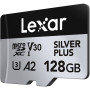 Karta pamięci Lexar microSDXC 2x 128 GB Professional SILVER PLUS LMSSIPL128G-B2ANG - 205|150MB|s, UHS-I, C10, A2, V30, U3