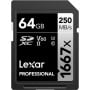 Karta pamięci Lexar SDXC 64 GB Professional 1667x LSD64GCB1667 - UHS-I, 250MB|s|120MB|s, C10, V60, U3