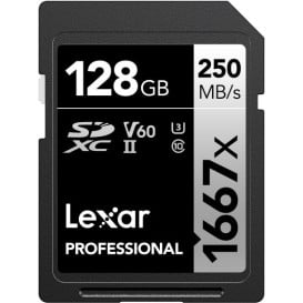 Karta pamięci Lexar SDXC 128 GB Professional 1667x LSD128CB1667 - UHS-I, 250MB|s|120MB|s, C10, V60, U3