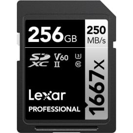 Karta pamięci Lexar SDXC 256 GB Professional 1667x LSD256CB1667 - UHS-I, 250MB|s|120MB|s, C10, V60, U3