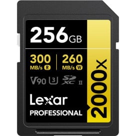 Karta pamięci Lexar SDXC 256 GB Professional 2000x LSD2000256G-BNNNG - UHS-II, 300MB|s|260MB|s, C10, V90, U3