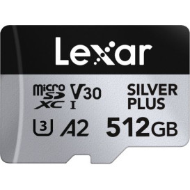 Karta pamięci Lexar microSDXC 512 GB Professional SILVER PLUS LMSSIPL512G-BNANG - 205|150MB|s, UHS-I, C10, A2, V30, U3