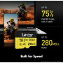 Karta pamięci Lexar microSDXC 256 GB Professional Gold LMSGOLD256G-BNNNG - 280|180MB|s, UHS-II, C10, A1, V60, U3