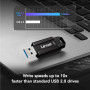 Pendrive Lexar 256GB JumpDrive S80 LJDS080256G-BNBNG - USB 3.2 Gen 1, 150MB|s|60MB|s, Czarny