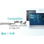 Hub USB-C/USB-A i-tec CAHUBMETALMINI4 - 1x USB-C, 3x USB 2.0, Szary
