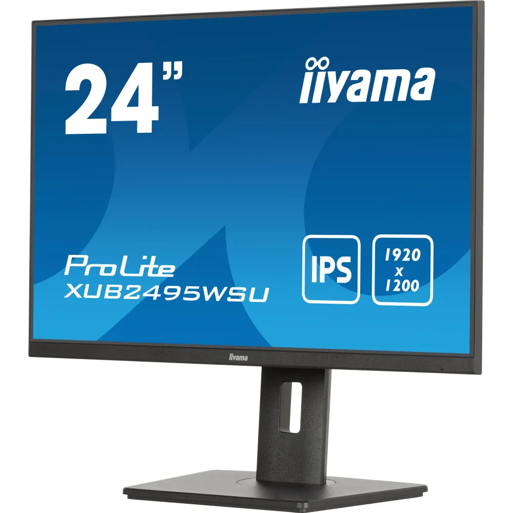 Monitor iiyama ProLite XUB2495WSU-B7 - 24,1"/1920x1200 (WUXGA)/75Hz/16:10/IPS/4 ms/pivot/Czarny - zdjęcie