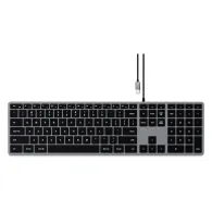 Klawiatura przewodowa Satechi Slim W3 Wired ST-UCSW3M - USB-C, Szara