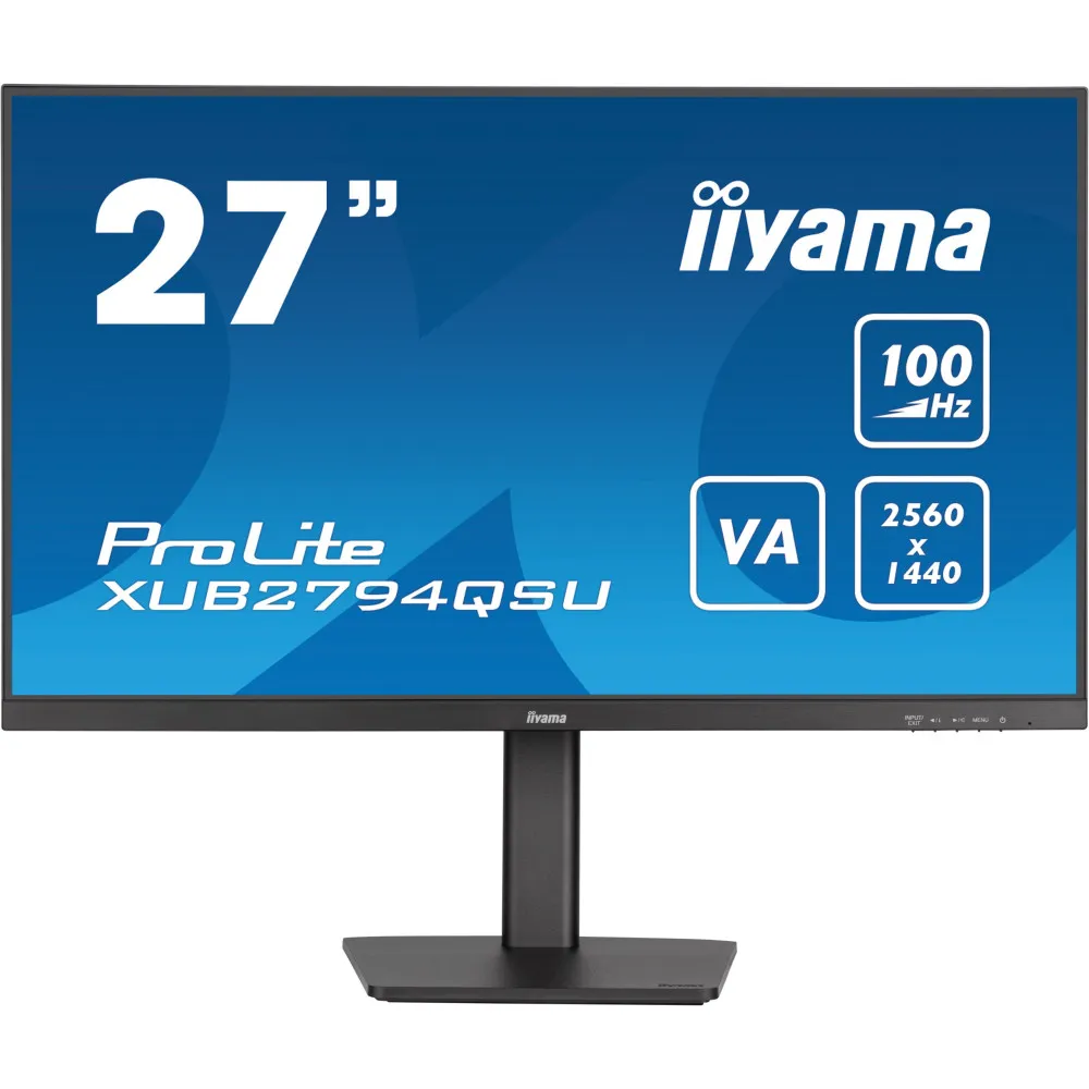 Monitor iiyama ProLite XUB2794QSU-B6, 27", 2560x1440 (QHD), 100Hz, VA, FreeSync, 1 ms, pivot, Czarny | Sklep ITnes.pl, IT for BUSINESS