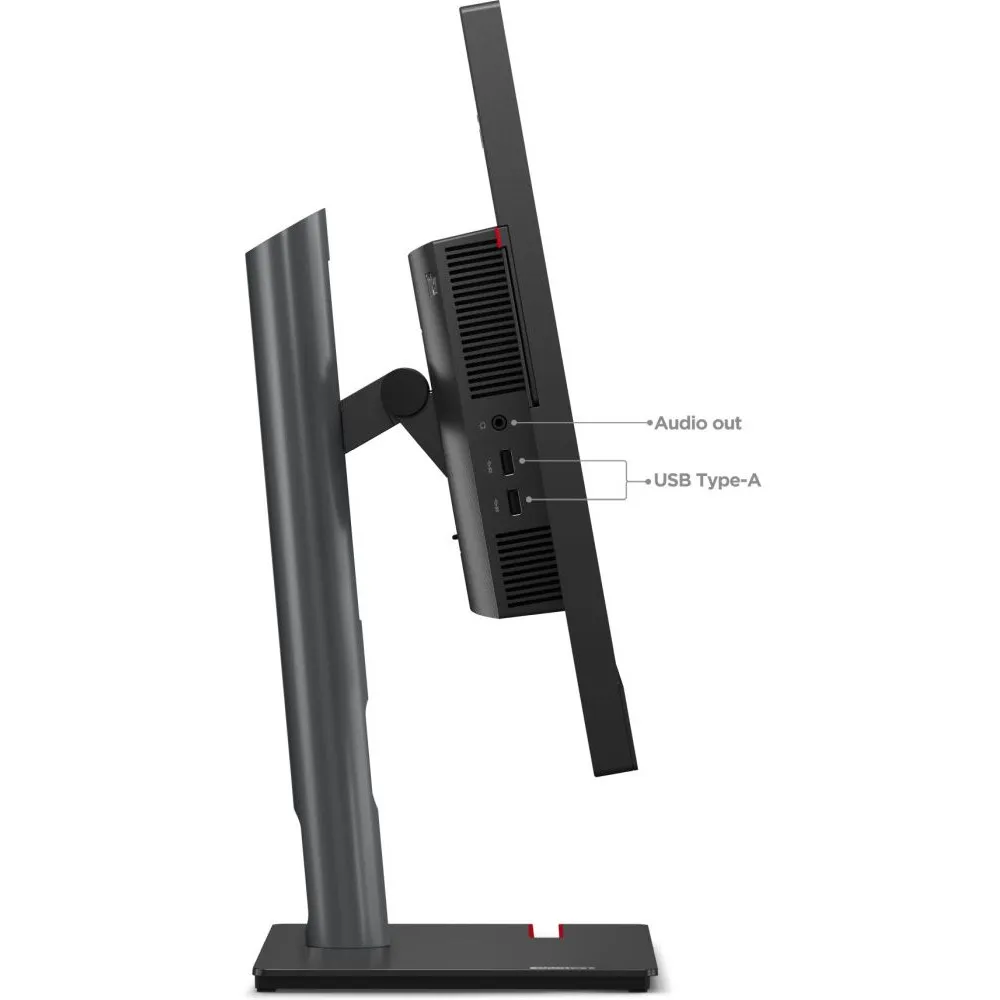 Zdjęcie produktu Monitor Lenovo ThinkVision 27 3D 63F1UAT3EU - 27"/3840x2160 (4K)/60Hz/IPS/HDR/4 ms/pivot/USB-C/Czarny