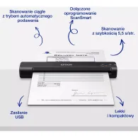 Przenośny skaner Epson WorkForce ES-50 B11B252401 - A4, 600 DPI x 600 DPI