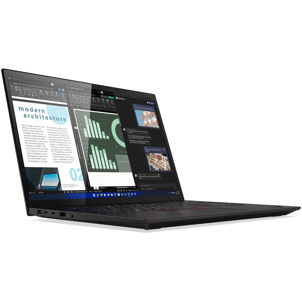 Laptop Lenovo ThinkPad P1 Gen 6 21FV000HPB - i7-13800H vPro/16" WQUXGA OLED HDR MT/RAM 32GB/1TB/RTX 3500 Ada/Black Weave/Win 11 Pro/3OS-Pr - zdjęcie
