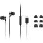 Słuchawki douszne Lenovo USB-C Wired In-Ear Headphones 4XD1J77351 - Czarne