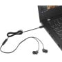 Słuchawki douszne Lenovo USB-C Wired In-Ear Headphones 4XD1J77351 - Czarne