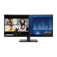 Monitor Lenovo ThinkVision P34w-20 62DCRAR3EU, 34,14", 3440x1440 (UWQHD), 60Hz, 21:9, zakrzywiony, IPS, HDR, 6 ms, kamera, USB-C