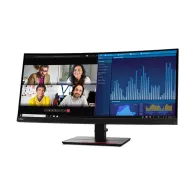Monitor Lenovo ThinkVision P34w-20 62DCRAR3EU, 34,14", 3440x1440 (UWQHD), 60Hz, 21:9, zakrzywiony, IPS, HDR, 6 ms, kamera, USB-C