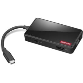 Replikator portów Lenovo 100 USB-C Travel Dock GX91M73945 - 1x HDMI, 1x VGA, 3x USB-A, 1x USB-C, Czarny