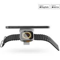 Ładowarka bezprzewodowa Zens Travel 2w1 MagSafe Apple Watch ZEDC24W/00 - do dwóch urządzeń, MagSafe 15W, Apple Watch 5W, Biała