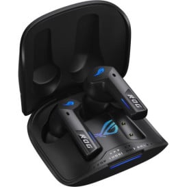 Słuchawki bezprzewodowe ASUS ROG Cetra True Wireless SpeedNova Gaming Earbuds 90YH03Y0-BTUA00 - Czarne
