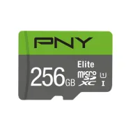 Karta pamięci PNY microSDXC Elite 256 GB + Adapter P-SDU256V11100EL-GE - Class 10/UHS-I/Zielona/Szara | Sklep ITnes.pl - IT for 