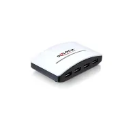 Delock 61762 HUB USB 3.0 DELOCK 4-PORTY AKTYWNY+ZASILACZ BIAŁO-CZARNY | Sklep ITnes.pl - IT for BUSINESS