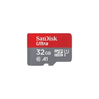 Karta SanDisk Ultra MicroSDHC 32 GB Class 10 UHS-I/U1 A1 + adapter SDSQUA4-032G-GN6MA - Czerwona, Szara | Sklep ITnes.pl - IT fo
