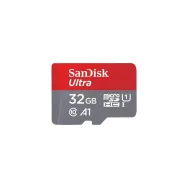 Karta SanDisk Ultra MicroSDHC 32 GB Class 10 UHS-I/U1 A1 + adapter SDSQUA4-032G-GN6MA - Czerwona, Szara | Sklep ITnes.pl - IT fo